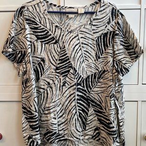 Linen short sleeved shirt